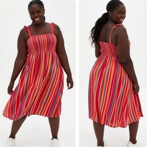 Torrid size 2 striped dress